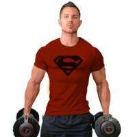 （Ready Stock)? Mens T-Shirt Bodybuilding Sports Leisure Cotton Fitness Clothing Training Top T-Shirt With Short Sleeves ZV