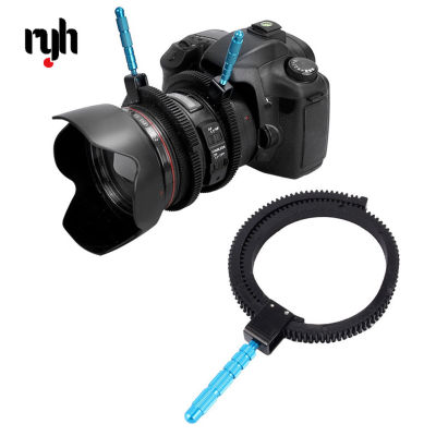 สำหรับกล้อง SLR DSLR อุปกรณ์เสริมยางปรับตามโฟกัสเกียร์แหวนเข็มขัดอลูมิเนียมอัลลอยด์ Grip สำหรับกล้อง DSLR กล้องวิดีโอ