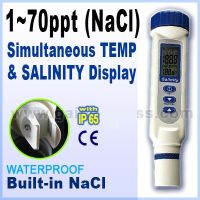 เครื่องวัดน้ำเค็ม น้ำทะเล ความเค็มน้ำประปา คูคลอง (Salinity Meter) ช่วงค่าการวัด 0-70 ppt รุ่น AZ-8371