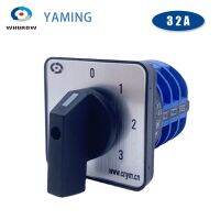 Yaming Electric Changeover Switch 0-3 Positions 32A Three Levels Knob Rotary Cam Switches Motor Interruptor YMW26-32/3