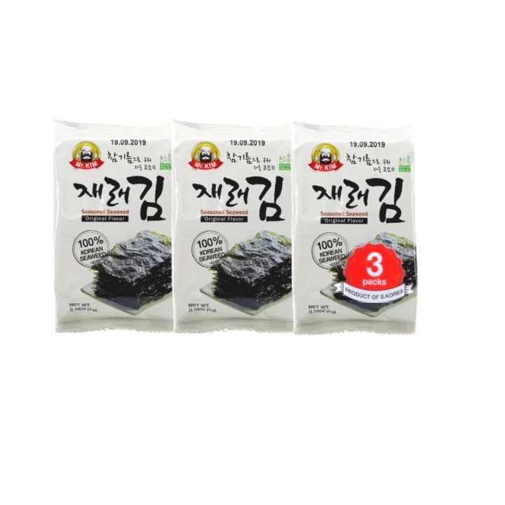 HALAL - MISTER KIM SEAWEED 4G * 3EA | Lazada