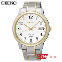 Seiko Quartz นาฬิกาข้อมือผู้ชาย สายแสตนเลสสองกษัตริย์ รุ่น SGEH68P1 (ราคาพิเศษทักแชท)