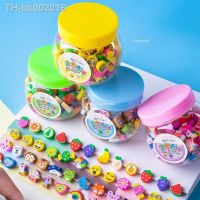 ◘☸ 50pcs Cute Rubber Eraser Creative Animal Fruit Pencil Erasers Mini Kawaii Kids Writing Student Stationery Correction Supplies