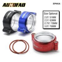 ஐ✔ AUTOFAB Exhaust V-band Clamp W Flange System Assembly Anodized Clamp For 2.0 quot;2.5 quot;2.75 quot;3.0 quot; OD Turbo Exhaust Down-Pipes EPKKA