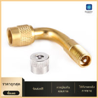 【ราคาถูกสุด】90°Car Air Tyre Valve Extension 90 Degree Brass Adaptor Tire Stem Extender ZC