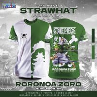 ๆ 2023 New Product ใหม่ฤดูร้อนสบาย แฟชั่นหนึ่ง Piece Roronoa Zoro อะนิเมะเสื้อยืด Xs-5xl