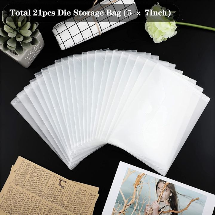 80-pcs-clear-stamp-and-die-storage-bag-resealable-storage-pocket-large-envelope-case-for-diy-scrapbooking-paper-card