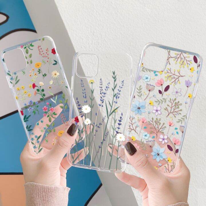 luxury-fashion-flower-transparent-phone-case-for-iphone-12-14-pro-max-mini-11-13-x-xs-xr-7-8-plus-6-6s-se-3-2020-2022-cute-cover