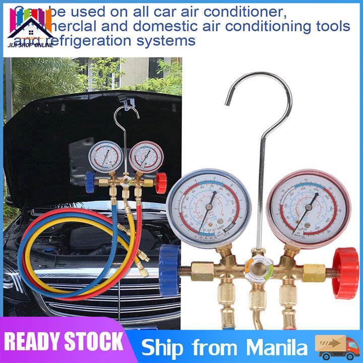 🔝 Original 【24 hours delivery】R134A Aircon Refrigerant Manifold Gauge