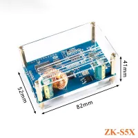 ;[-[; DC-DC 9-45V To 10-50V 5A Step Up Boost Power Supply Module Adjustable Boost Adapter CV CC Converter LCD Display With Case ZK-S5X