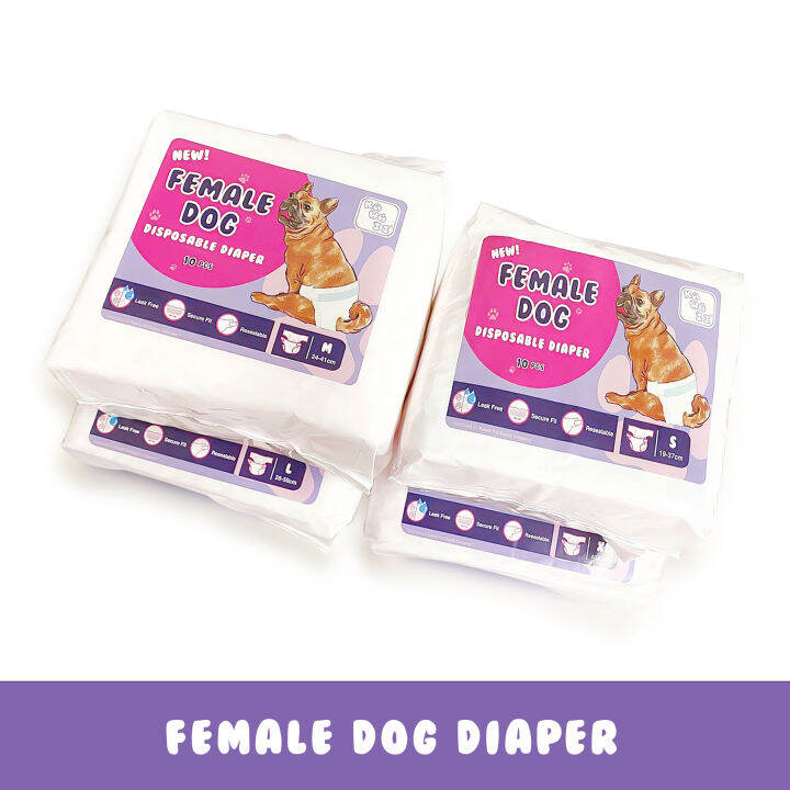 Pet Female Dog Diapers Pet Diaper (10PCS PER PACK) Lazada PH