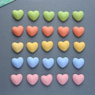 【lz】▫✔✥  10 Pçs/set Mini Bonito Ímãs de Geladeira Coração Colorido Amor Pequena Parede Magnética Adesivos Geladeira Linda Fotos para Decoração de Casa
