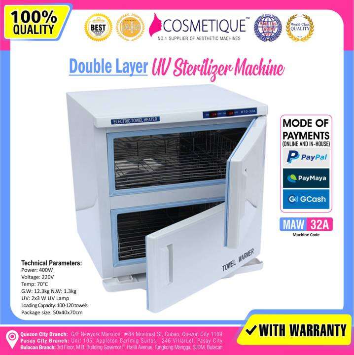 MAW 32A, DOUBLE LEVEL StERILIZER 2in1 Towel Warmer & Ultraviolet