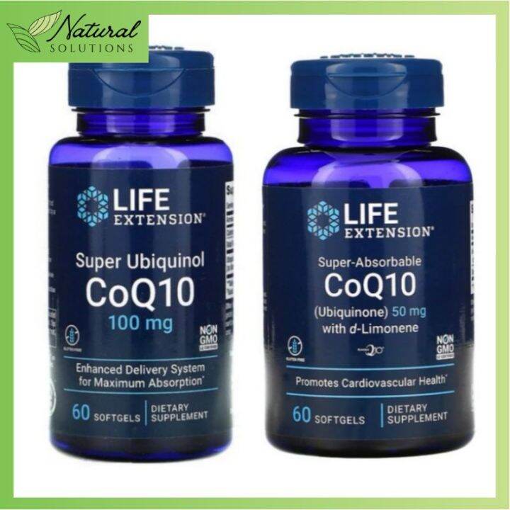 Natural Solutions Life Extension Super Ubiquinol Coq10 With Enhanced