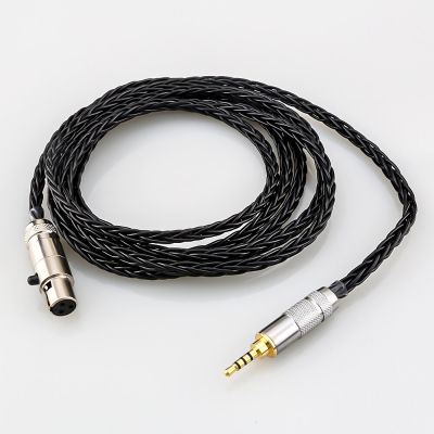 8 Core Audio Headphone Upgraded cables 3.5mm stereo plug to mini XLR for AK G Q701  K240S  K271  K702  K141  K171  K712