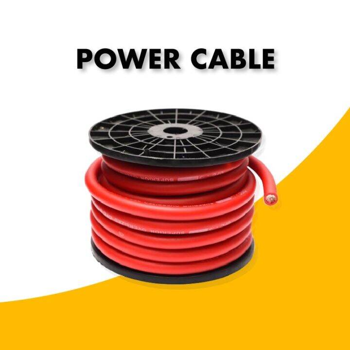 1M 4GA / 6GA / 8GA OFC Copper Power Cable Car Audio Amplifier Speaker