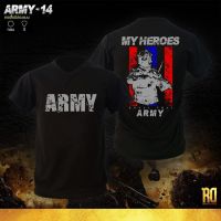 แฟชั่นใหม่ซับทหารเสื้อทหาร ARMY-14 เสื้อยืดแขนสั้น 2023