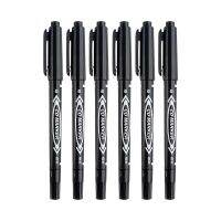 12Pcs Double Head Marking Pen Ink Black  Ink 0.5/1.0mm Round Head Fine Color Marking PenHighlighters  Markers