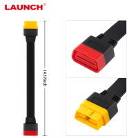 LAUNCH-0.36M OBD2 Extension สายเคเบิลลอนช์สาย OBD ชายหญิง OBD2 16PIN ตัวเชื่อมอะแดปเตอร์สำหรับ X431 V / V + / PRO / PRO 3/Thinkdiag