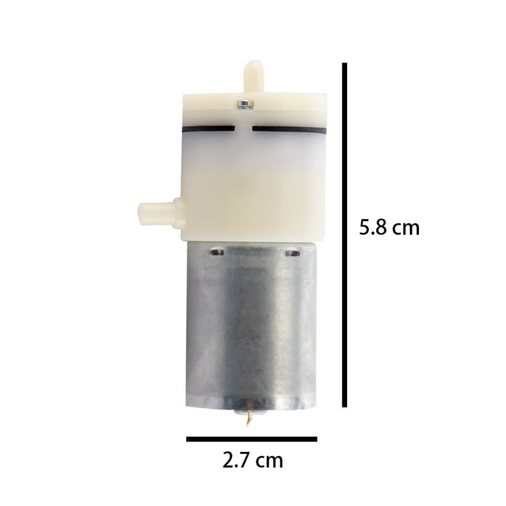 ปั๊มสูญญากาศขนาดเล็กไฟฟ้าสีขาว1ชิ้น-dc-12-v-3-7-v-ปั๊มลมไมโคร-dc-มอเตอร์ขนาดเล็กปั๊มออกซิเจนตู้ปลาตู้ปลา-diy