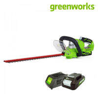 GREENWORKS G-24 เครื่องตัดแต่งพุ่มไม้(ไร้สาย) + แท่นชาร์จ + แบตเตอรี่