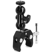 กล้อง Monitor Mount cket Super Clamp W 14และ38ด้ายคู่ Ballhead Arm Adapter สำหรับ Dslrfield Monitorlighlog