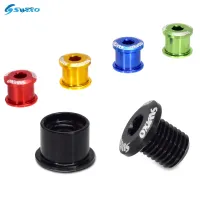 4/5pcs SWTXO MTB Bike Chainring Bolts Bicycle Chainwheel Bolts Aluminum Alloy Folding Road Bike Single Speed Chainwheel Screws