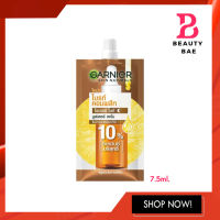 (ซอง) Garnier Skin Naturals Bright Complete Overnight Booster Serum เซรั่ม การนิเย่ วิตามินซี วิตซี 7.5ml.