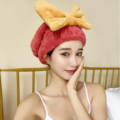 MUJI High-quality Thickening  Ys simple dust removal hair towel super absorbent and quick-drying shower cap wiping hair headscarf thickened cute pullover hair drying cap