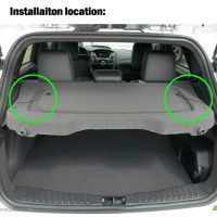 ✥◈ BM51A46538AA Black Rear Trunk Parcel Shelf Tray Load Inner Cover Lift String Strap Clips for Ford Focus Hatchback MK3 2011-2018