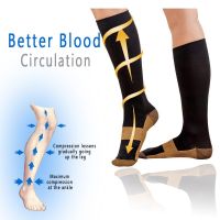 Varicocele Socks Mens Compression Socks Medical Blood Circulation Sports Anti Fatigue Womens Stockings Nurses Cycling Hiking