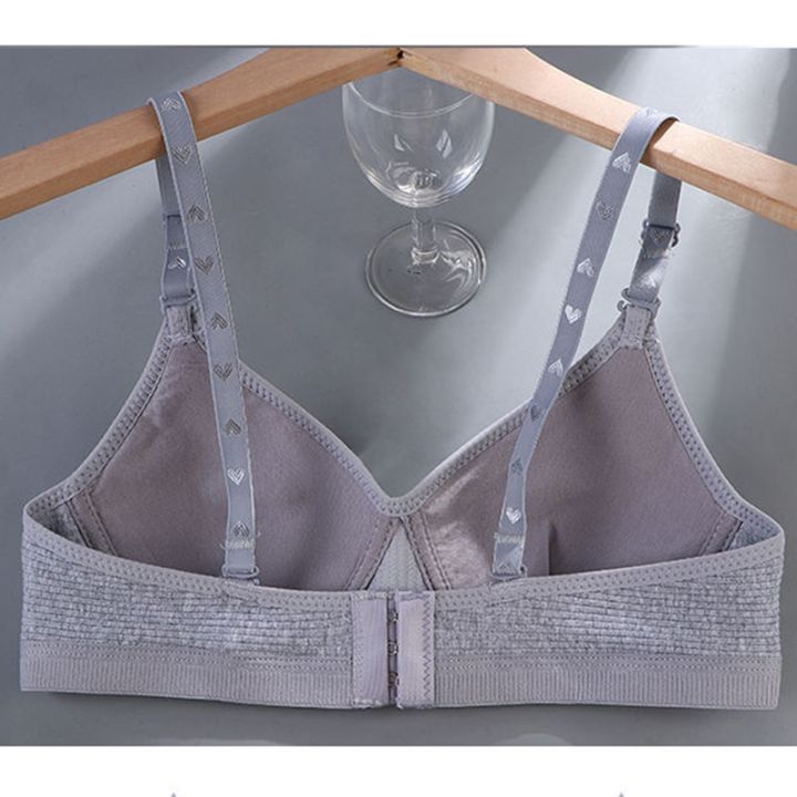 cc-cotton-cup-gathered-v-brassiere-push-up-bralette-seamleass-bras