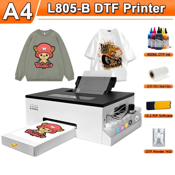 A4 DTF Printer T-Shirt Printing Machine EPSON L805 A4 DTF Transfer ...