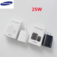 {KOLT Digital} Samsung ของแท้25W ชาร์จเร็วสหรัฐสำหรับ Galaxy S22 S23 S21เฉียบ S20 FE Note 20 10 A54 A73 USB Type C Charge