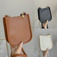 mirashop กระเป๋าถือผู้หญิงกระเป๋าสะพาย Eveleen สีทึบเรียบง่ายกระเป๋าสะพาย Crossbody Handbeg