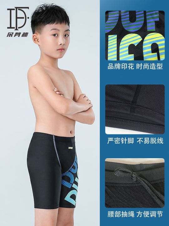 swimming-gear-duofanlin-childrens-swimming-trunks-five-point-professional-training-for-older-boys-and-girls-swimming-trunks-sun-protection-chlorine-angle-equipment