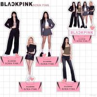 Yb2 โมเดลฟิกเกอร์อะคริลิค รูป Blackpink Kpop Lisa Jennie Jisoo สีชมพู ของเล่น ของสะสม สําหรับตกแต่งบ้าน