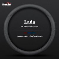 Leather Car Steering Wheel Cover Suitable For LADA Vesta Granta Kalina Priora XRAY Largus 4x4 Auto interior Accessories