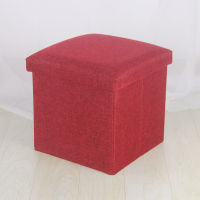 Simple home multifunctional creative storage stool fabric cotton sofa shoes foldable