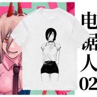 【New】Chainsaw Man peripheral short-sleeved T-shirt anime Japanese two-dimensional Makima clothes summer