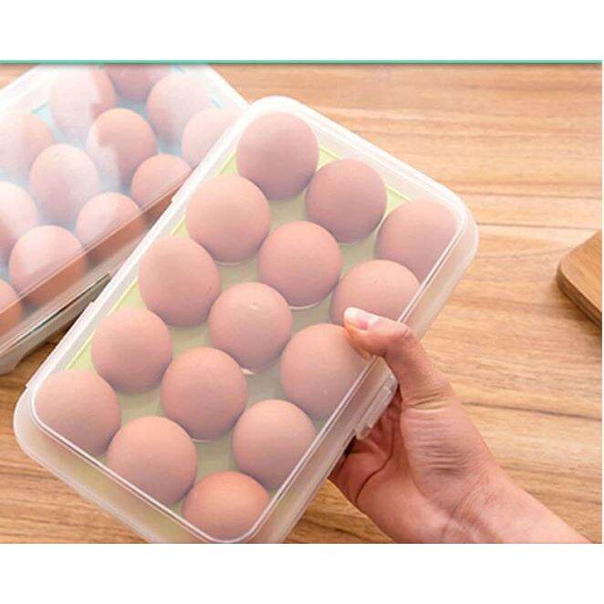  EGG STORAGE BOX / SINGLE LAYER EGG STORAGE BOX (15 GRID ) / EGG STORAGE CONTAINER /BEKAS