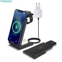 ZZOOI 3 In 1 15W Wireless Charger for Samsung S20 S10 Fast Charging Dock Pad For IPhone 14 13 12 11 XS XR 8 Airpods Pro Apple Watch 7