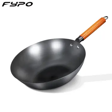 Konco Iron wok Cast iron pan Non-coated Pot General use for Gas