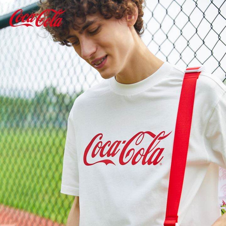 พร้อมส่ง-coca-cola-เสื้อโคคาโคลา-เสื้อผ้าแฟชั่น-เสื้อยืดสตรีท-เสื้อสกรีนลายโลโก้แบรนด์ดัง-แขนสั้นคอกลม-ใส่ได้ทั้งชายหญิงs-5xl