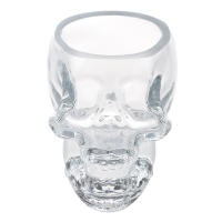 Crystal Skull Head Glass Vodka Whiskey Shot Cup Drinking Ware Home Bar 2.3ounces