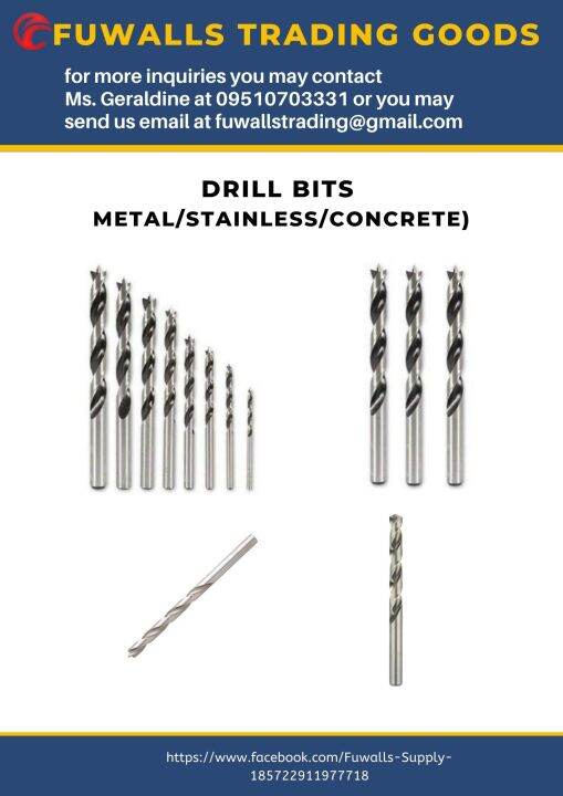 Drill Bits (Stainless Steel) 3mm or 1/8" Lazada PH