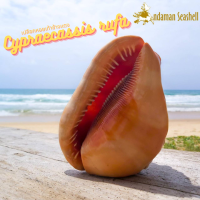 Andaman seashell เปลือกหอยเท้าช้างแดง  (Cypraecassis rufa)