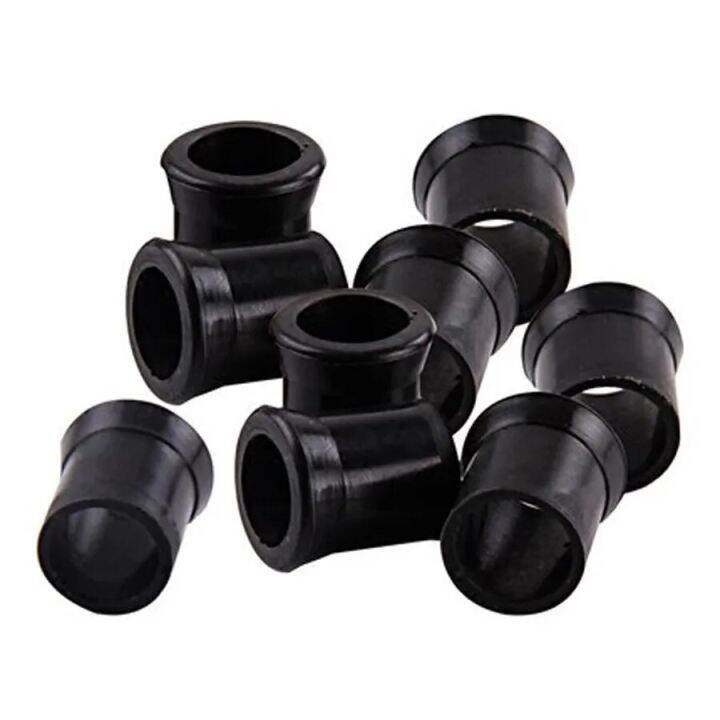 Lots 10pcs Black Rubber Tobacco Pipe Tip Grips Tobacco Smoking Pipe