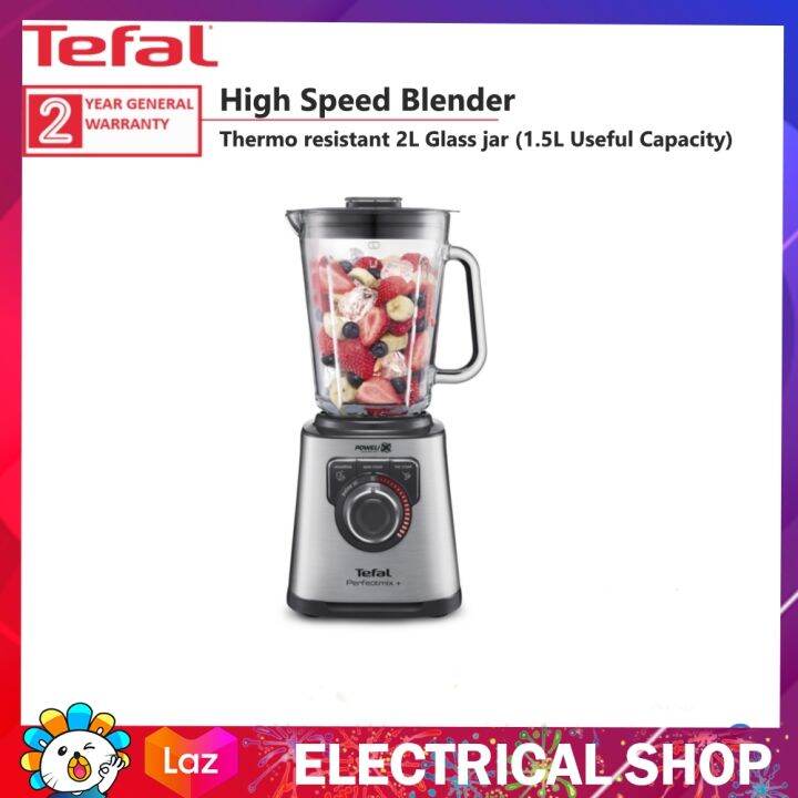 Tefal Blender Crush Ice, Smoothie, 2L Glass Jar Perfect Mix+ BL811D