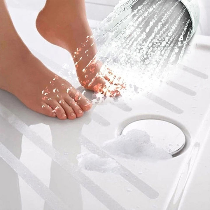 carmelun-สติกเกอร์แถบอาบน้ำกันลื่น12ชิ้น-เสื่อห้องน้ำแปะกันตกสูง